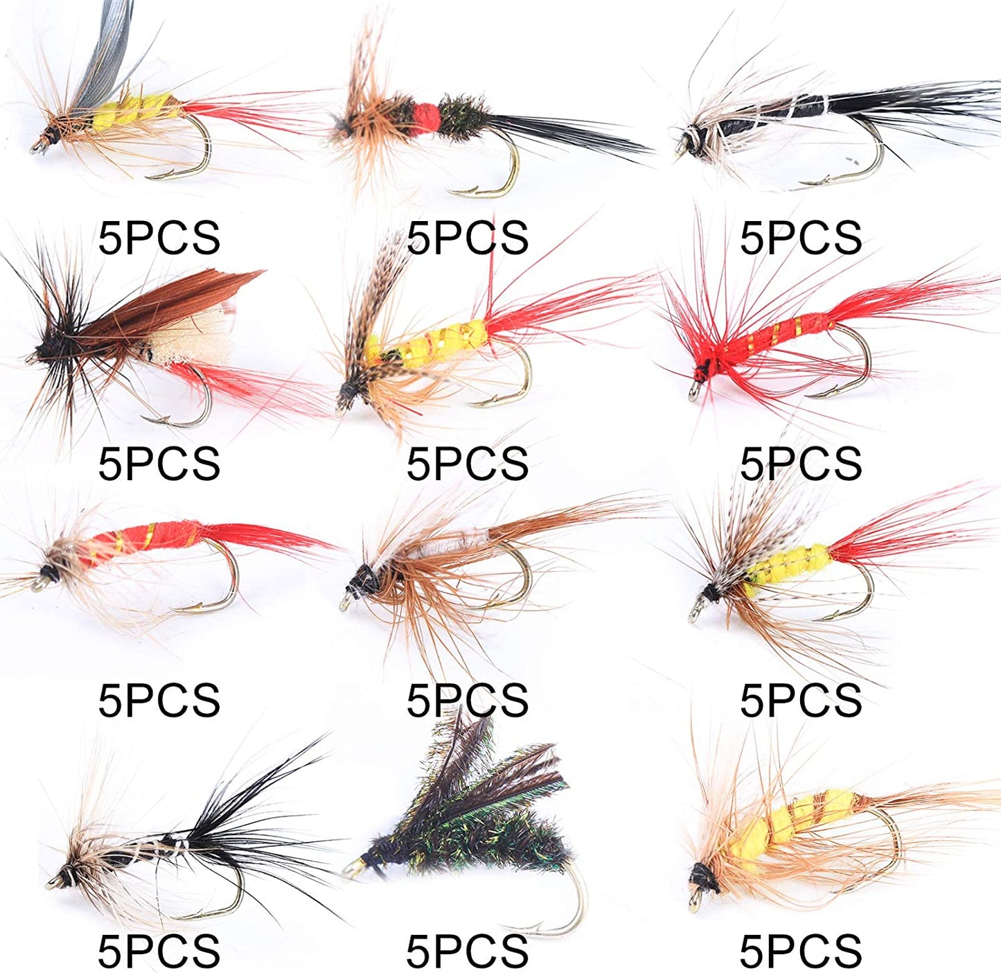 120 Fly Assortment w/ Case