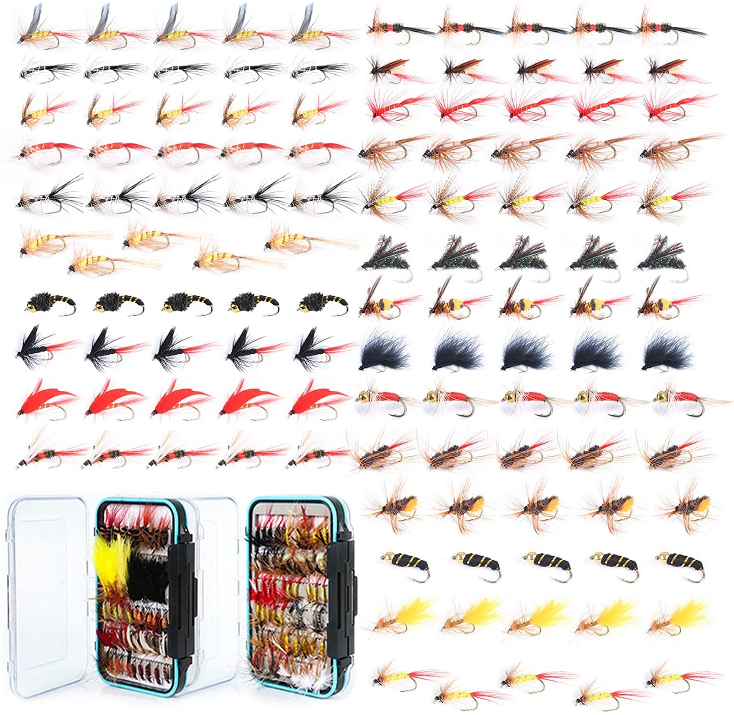 120 Fly Assortment w/ Case
