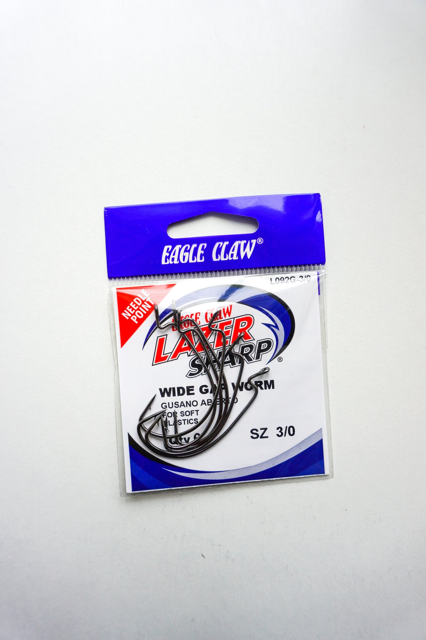 Lazer Sharp Wide Gap Worm Hook (L092)