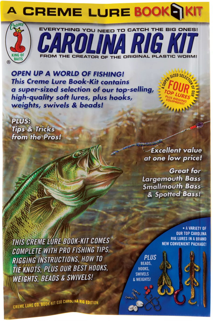 Creme Carolina Rig 26pc Book Kit