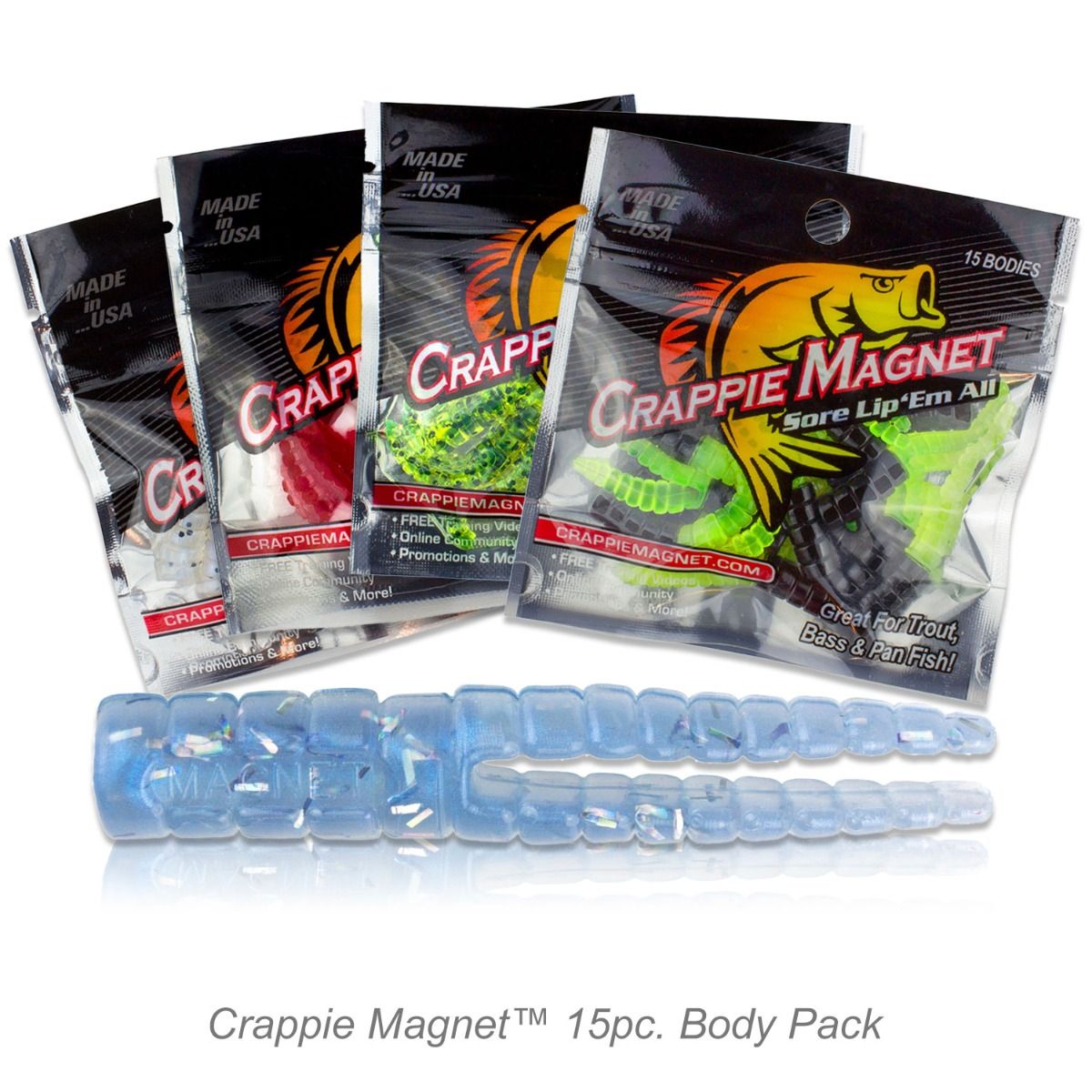 Crappie Magnet 15pc. Body Packs