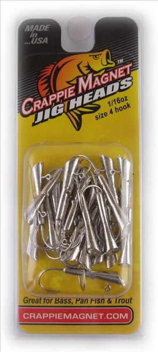 Crappie Magnet Jig Head Nickel 1/16oz 25pk