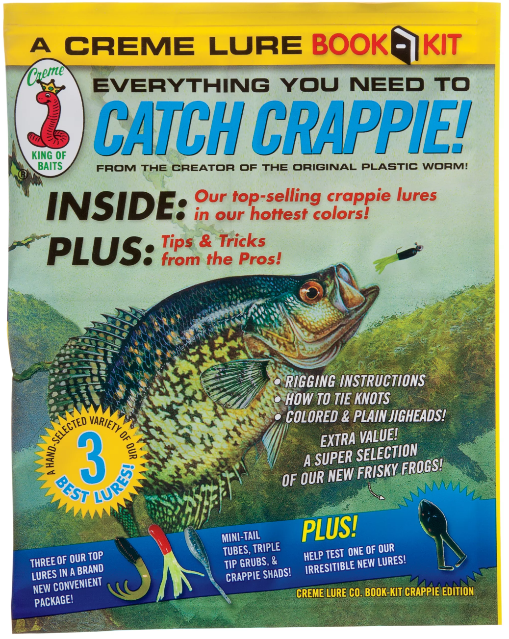Creme Lure Crappie 45pc Book Kit