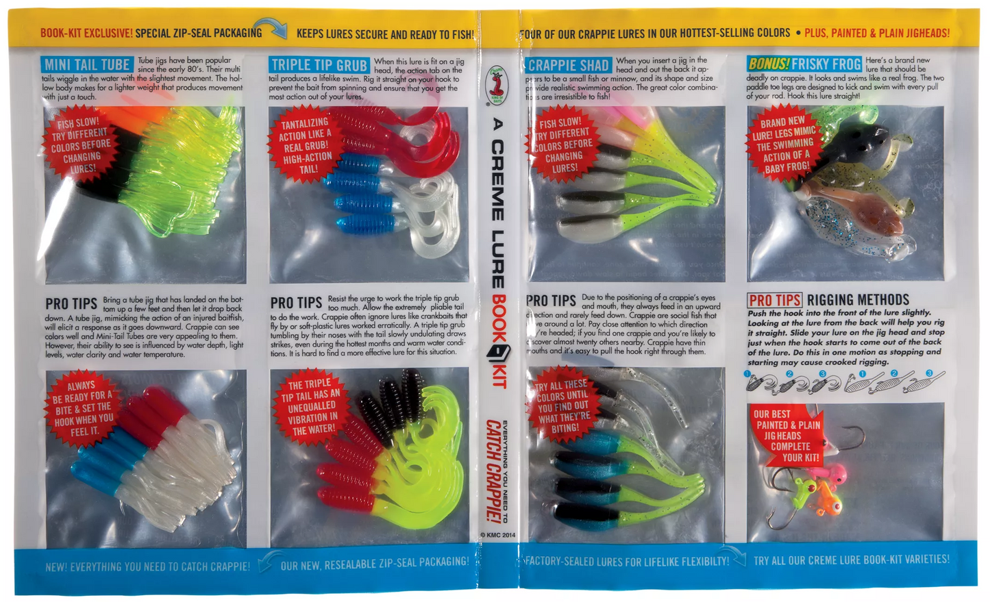 Creme Lure Crappie 45pc Book Kit
