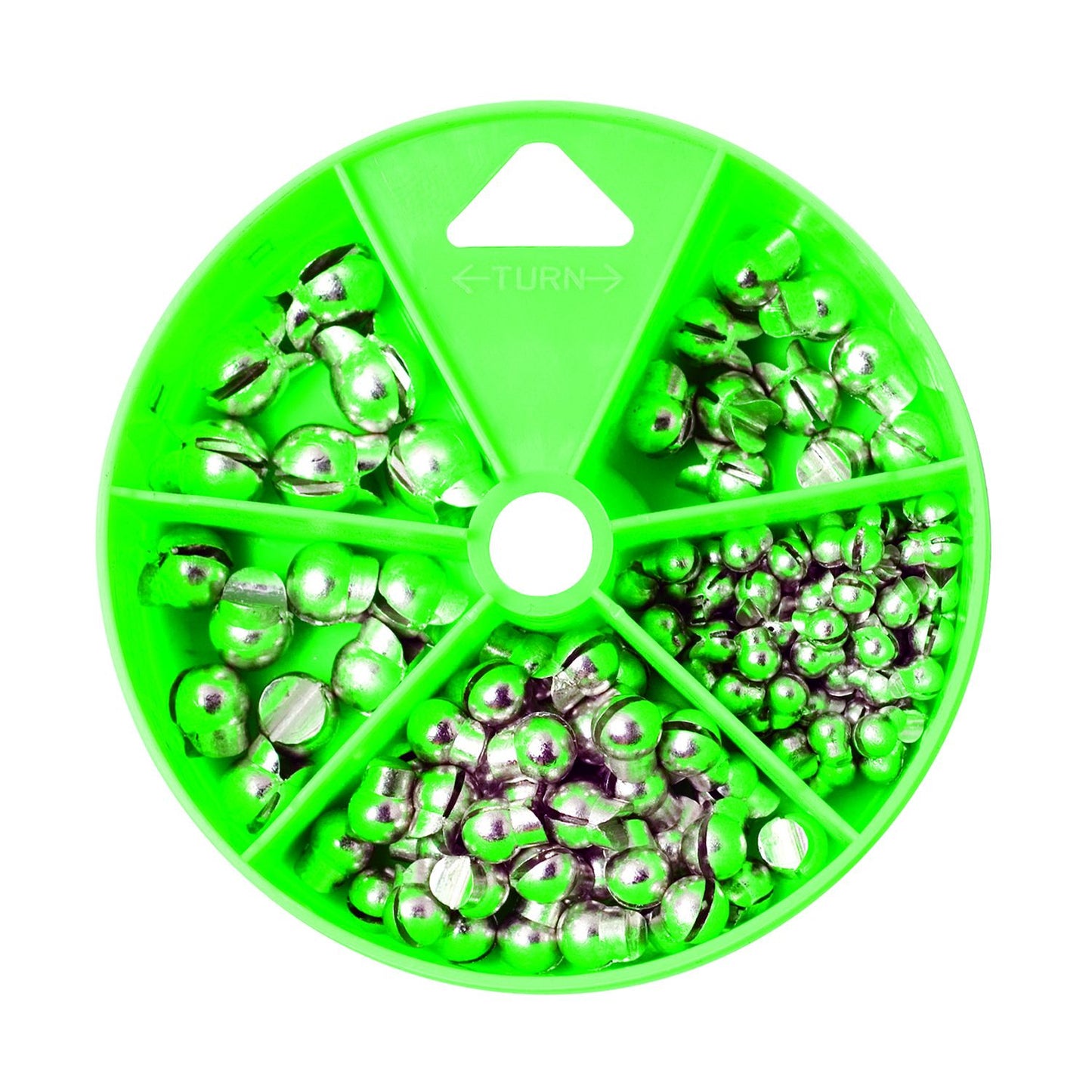 124pc Tin Removable Split Shot Selector