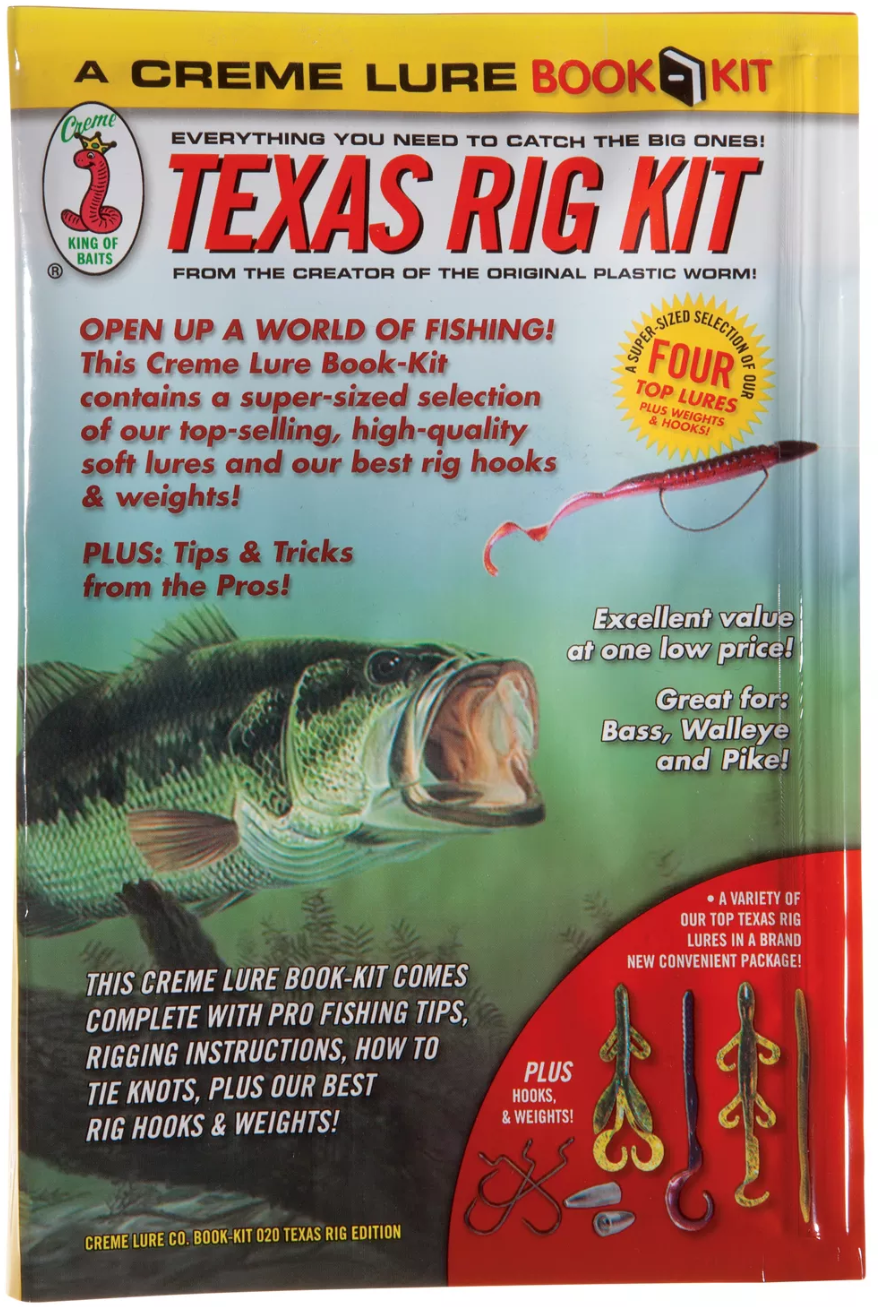 Creme Texas Rig 18pc Book Kit