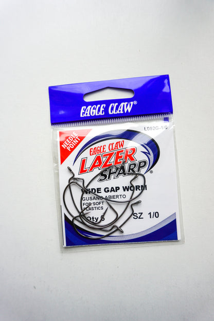 Lazer Sharp Wide Gap Worm Hook (L092)